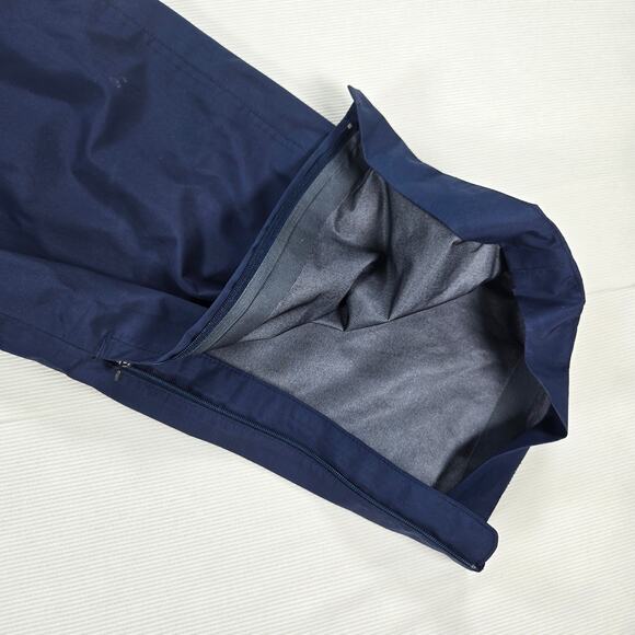 Vintage Nike Navy Blue Ankle Zip Adjustable Track Pants Women's Size Small - Picture 9 of 11